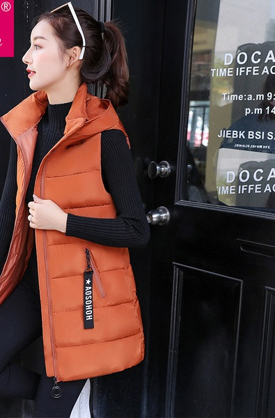 Κομψό γυναικείο γιλέκο μακρύ  σε πολλά χρώματα