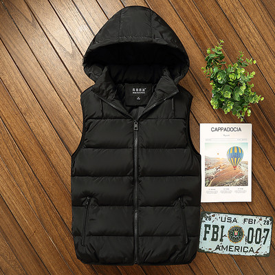 Vestă modernă pentru bărbați cu glugă în mai multe culori