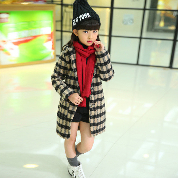 Κομψό παιδικό παλτό με κουκούλα σε τρία χρώματα