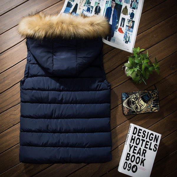 Ανδρικό γιλέκο  με κουκούλα σε διάφορα χρώματα