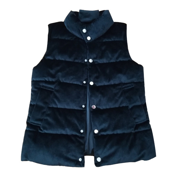 Μοντέρνο γυναικείο γιλέκο  με κολάρο σε σχήμα Γ σε διάφορα χρώματα