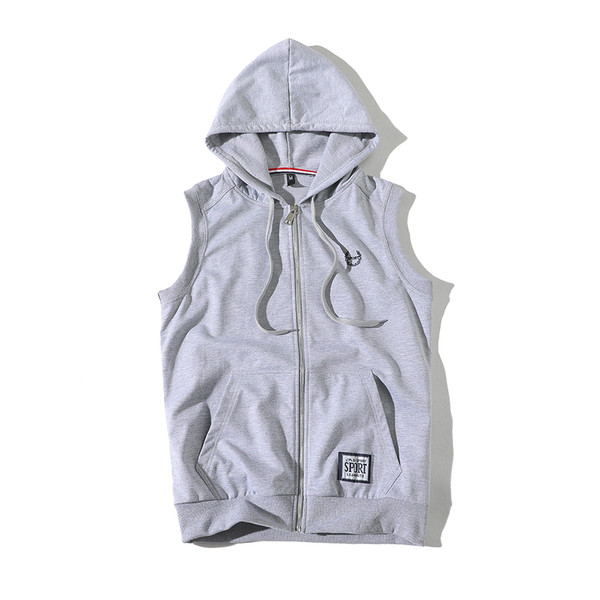 Ανδρικό γιλέκο με κουκούλα σε διάφορα χρώματα