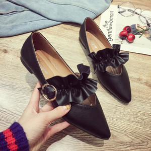 Mocasini moderni de dama in doua culori - model ascutit