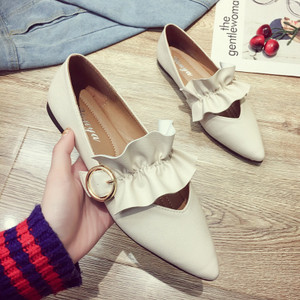 Mocasini moderni de dama in doua culori - model ascutit