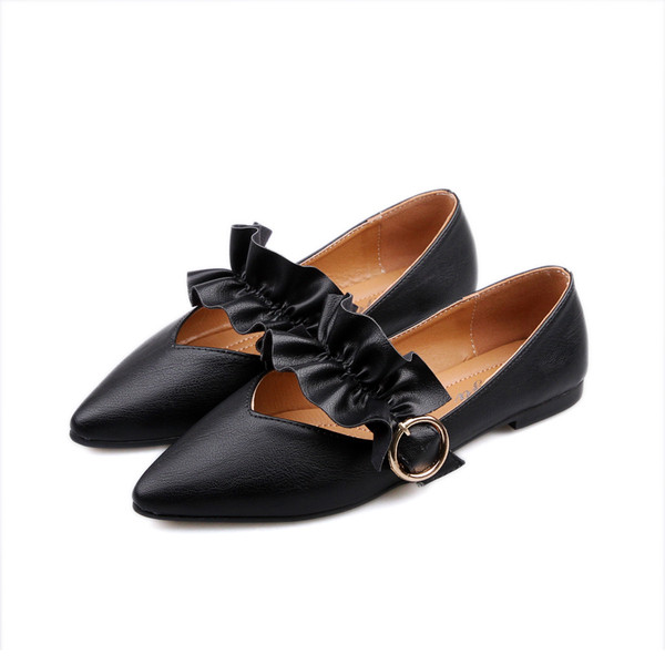 Mocasini moderni de dama in doua culori - model ascutit