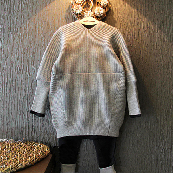 Παιδική άνετη ζακέτα σε δύο χρώματα