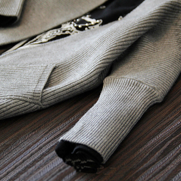 Παιδική άνετη ζακέτα σε δύο χρώματα