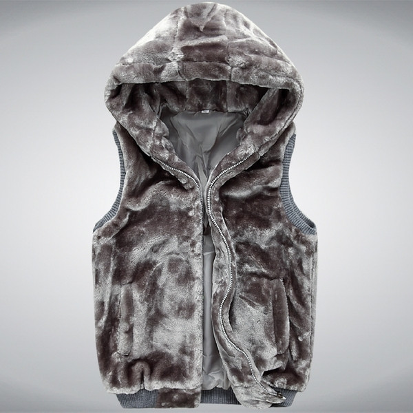 Ανδρικό γιλέκο με  κουκούλα σε διάφορα χρώματα