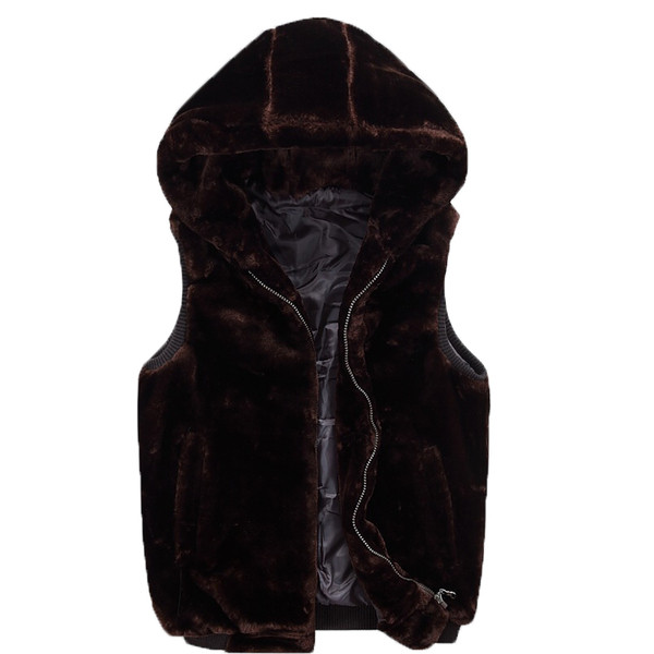 Ανδρικό γιλέκο με  κουκούλα σε διάφορα χρώματα