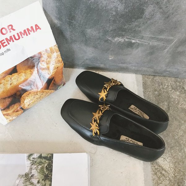 Mocasini de dama din piele ecologica cu element metalic in doua culori