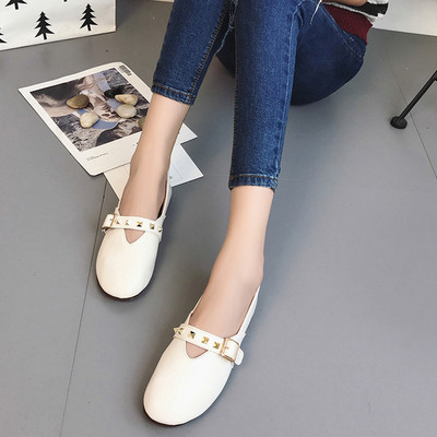 Mocasini de dama in trei culori cu curea