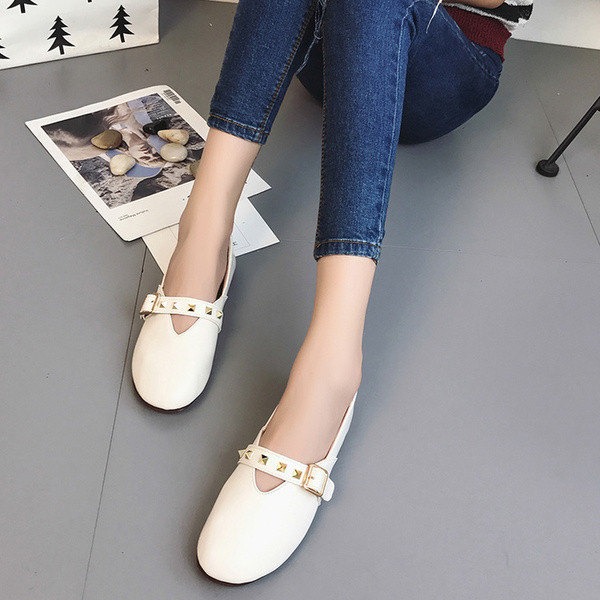 Mocasini de dama in trei culori cu curea