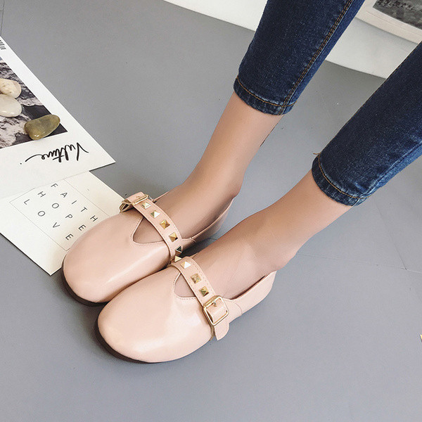 Mocasini de dama in trei culori cu curea