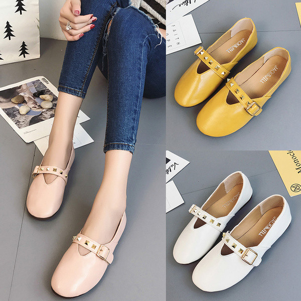 Mocasini de dama in trei culori cu curea