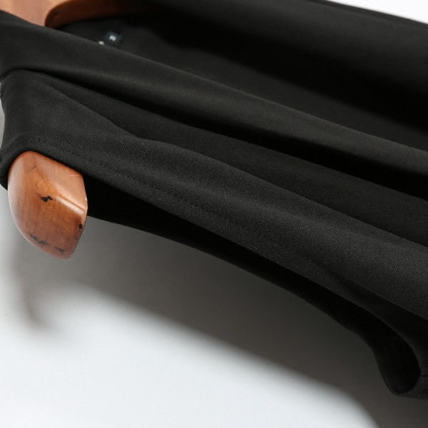 Ανδρικό μακρύ μαύρο γιλέκο