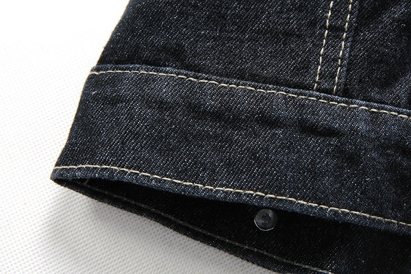 Vesta de denim pentru barbati de culoare gri inchis