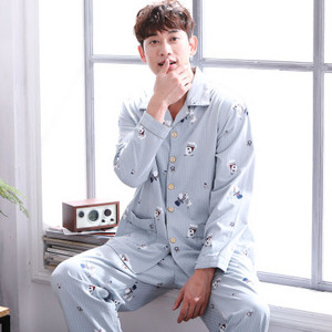 Мъжка пижама в няколко цвята - горнище с дълъг ръкав и дълго долнище