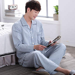 Мъжка пижама в няколко цвята - горнище с дълъг ръкав и дълго долнище