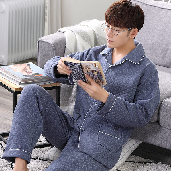 Мъжка зимна пижама в няколко цвята