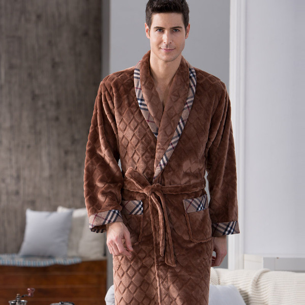 Férfi téli fürdőköpeny több színben