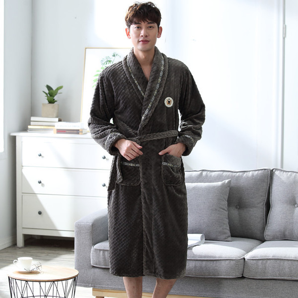 Férfi téli fürdőköpeny több színben