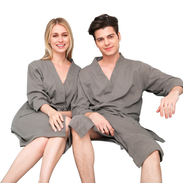 Halat de baie subțire în mai multe culori potrivit pentru femei și bărbați