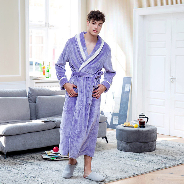 Мъжки дълъг и плътен халат в няколко цвята