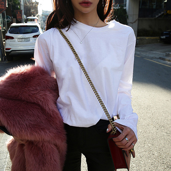 Дамска свободна блуза с дълъг ръкав 