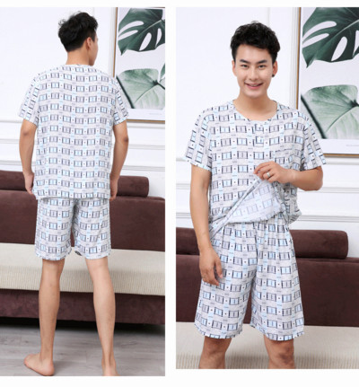 Мъжка памучна пижама от две части в няколко модела