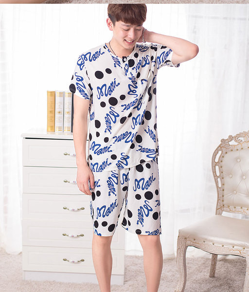 Мъжка памучна пижама от две части в няколко модела