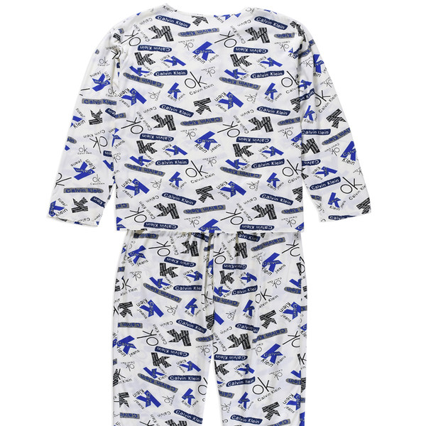 Мъжка пижама - блуза с дълъг ръкав и панталон с висока талия