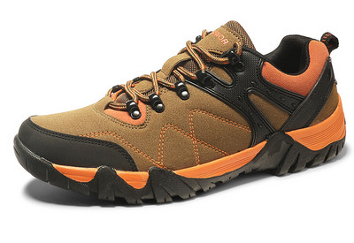 Мъжки туристически обувки от еко кожа в три цвята 