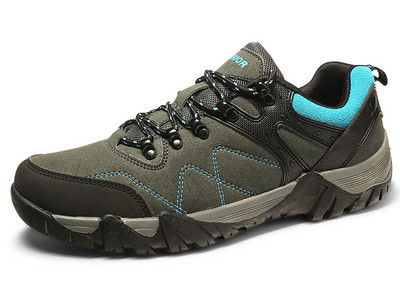 Мъжки туристически обувки от еко кожа в три цвята 