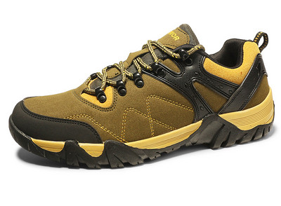 Мъжки туристически обувки от еко кожа в три цвята 