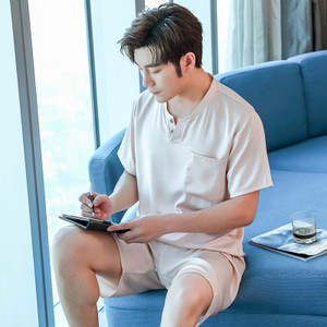 Мъжка изчистена пижама от две части