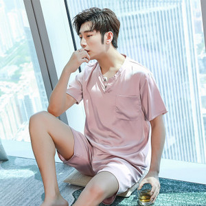 Мъжка изчистена пижама от две части