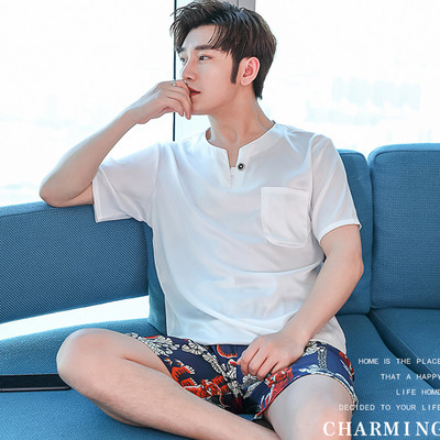 Мъжка изчистена пижама от две части