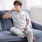 Мъжка памучна пижама в няколко цвята