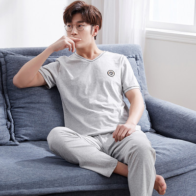 Мъжка памучна пижама в няколко цвята