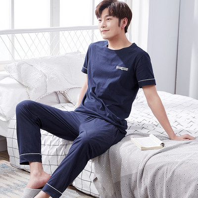 Мъжка памучна пижама в няколко цвята