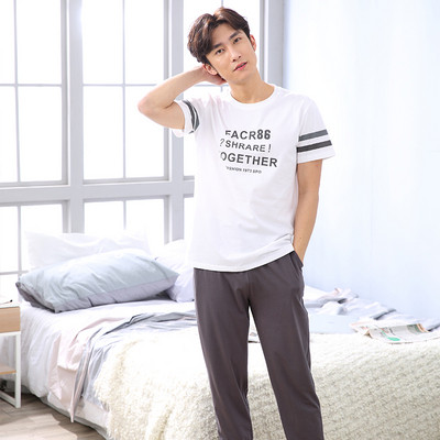 Мъжка памучна пижама в няколко цвята