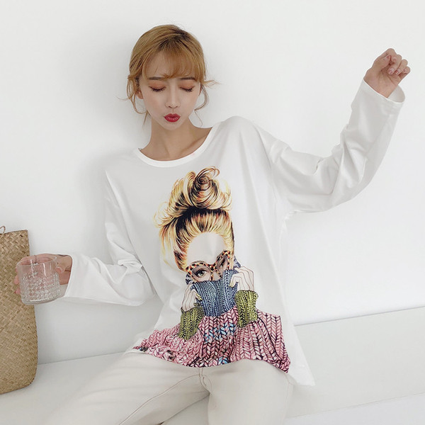 Γυναικεία καθημερινή  μπλούζα με μακρύ μανίκι και εφαρμογή