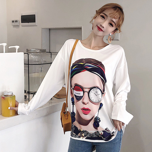 Γυναικεία καθημερινή  μπλούζα με μακρύ μανίκι και εφαρμογή