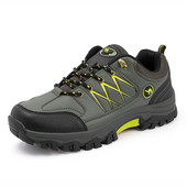 Pantofi de drumeție în două culori cu șireturi colorate