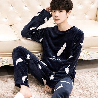 Мъжка мека пижама от две части в няколко модела