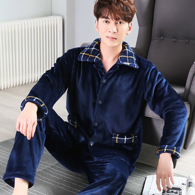 Мъжка мека пижама от две части в няколко модела