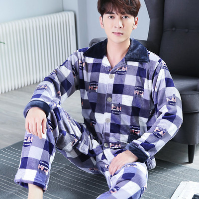 Мъжка мека пижама от две части в няколко модела