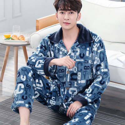 Мъжка мека пижама от две части в няколко модела