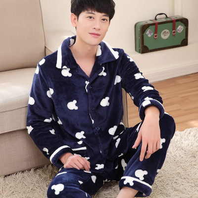 Мъжка мека пижама от две части в няколко модела