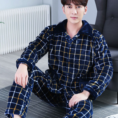 Мъжка мека пижама от две части в няколко модела